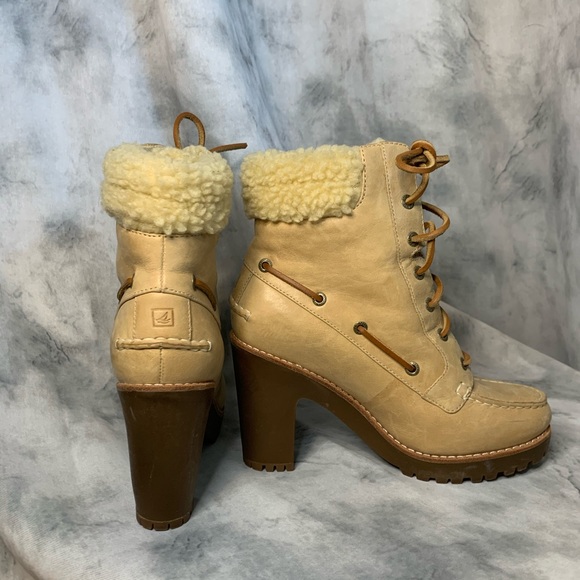NWOT Sperry High Heeled Boots - Picture 5 of 7